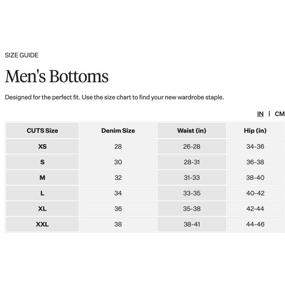 Cuts Mens Stretch Slim Fit AO Jogger Pants Black Size Large Wrinkle Resistant - Picture 16 of 16